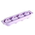 thumbnail image 3 of Ice Cubes 4-Cell Spherical Ice Cube Tray with Lid Ice Balls for Drinks and Desserts(Orange Color,1-Piece) Rkxzt, 3 of 6