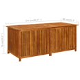 thumbnail image 2 of vidaXL Garden Storage Box 175x80x75 cm Solid Acacia Wood, 2 of 7