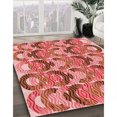 thumbnail image 3 of Ahgly Company Tapis Rectangulaire Lavable en Machine Intérieur Transitionnel Rouge Lave, 8 Pieds x 12 Pieds, 3 of 7