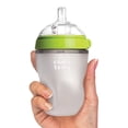 thumbnail image 2 of Comotomo Natural Feel Silicone Bottle - 8 Ounce - Green, 2 of 6