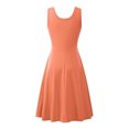 thumbnail image 3 of LUXUR Robe Longue d'Été de Plage pour Femmes, Robe de Plage Bohème, Orange Clair 2TG, 3 of 3
