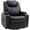 Black, variant on HOMCOM PU Leather Massage Recliner Chair with 360 Degree Swivel Seat