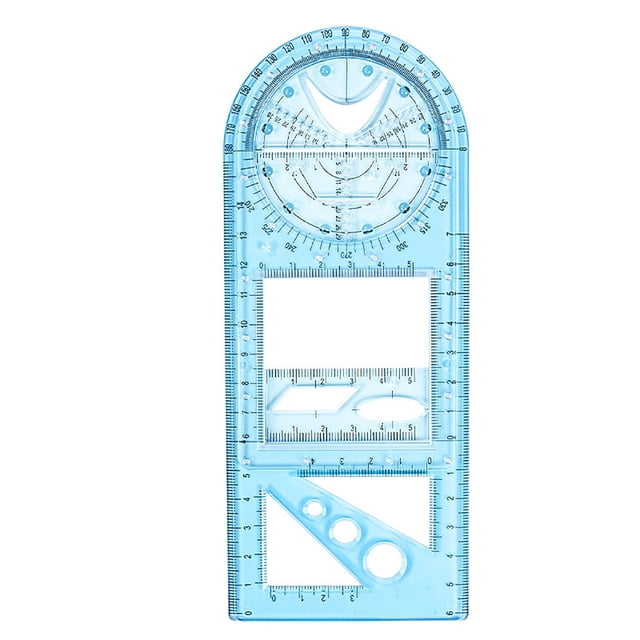 Liquidation! Règle de Maths Multifonctionnelle pour Étudiant, Règle de Maths Rotative Multifonctionnelle Active Modèle de Dessin Liquidation d'Entrepôt Retours Palette No 14