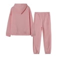 thumbnail image 4 of Posijego Ensemble à Manches Longues pour Femmes, Sweat à Capuche, Pantalon, Ensemble de Détente, 4 of 6