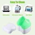 thumbnail image 4 of Maytalsory 2pack/lot Denture Retainer Case Wide Application Easy To Carry Gentle Cleansing Orthodontic Case green, 4 of 6