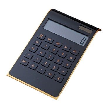 WHEANG Home Decor Calculator Supplies and Accessories 10 Digits Solar Battery Basic Calculator Power Desktop Calculator with Large Lcd Display One Size Black