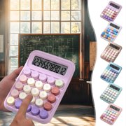 TTJ Calculator Desk Calculator Basic Standard Calculators Mini Digital Desktop Calculator with 12-Digit LCD Display- Calculator Pocket Size for Home