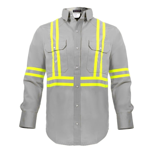 Flame Resistant FR High Visibility Shirt – 88%C/12%N – 7 oz twill