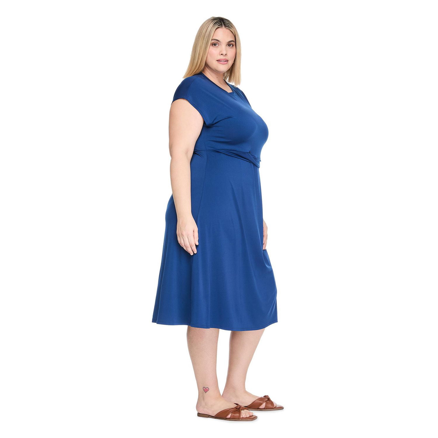 Robe avec motif croisé à l’avant Lane Bryant Plus pour femmes