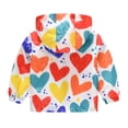 thumbnail image 3 of Toddler Girls Winter Coat Cartoon Printed Solid Color Lightweight Jacket Windproof Puffer Jacket Puffer Jacket Kids 12-18 Months Kids Clothes, 3 of 4