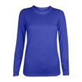 thumbnail image 2 of CEHVOM Women's Spring Fall Patchwork Printed Long Sleeves Round Neck Casual Tee Tops Clearance, 2 of 5