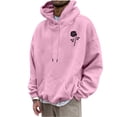 thumbnail image 1 of QIPOPIQ Men's Loose Fit Midweight Logo Sleeve Graphic Sweatshirt Clearance, 1 of 6