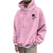 Rbaofujie Fall Sweaters Men's Hoodie Letter Rinted Pullover Long-sleeved Top Hooded Sweatshirts Mens Hoodies