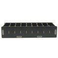 thumbnail image 2 of veasfak 9 Dividers Name Card Wooden Case Office Desktop Storage Organizer Box Black, 2 of 5