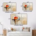 thumbnail image 4 of Designart Abstract Suprematism Oversized framed wall art decor, Abstract Suprematism framed wall Art, Brown Suprematism Geometric Euphony I , Orange Modern black framed wall art, black frame, 4 of 5