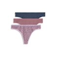 thumbnail image 1 of Jockey  Organic Cotton Stretch Logo Thong - 3 Pack, 1 of 1
