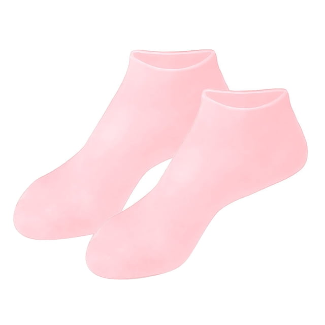 Silicone Gel Moisturizing Socks - Reusable, Non-Slip & Foot Spa for Dry/Cracked Heel Treatment
