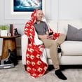 thumbnail image 4 of NHL Calgary Flames Hooded Throw Blanket, 50" x 70", 4 of 7