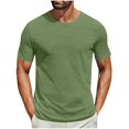 thumbnail image 1 of Besolor Men's Summer T-Shirt Short Sleeve Classic Crew Neck Tee Shirts Casual Solid Color Basic Tops, 1 of 5
