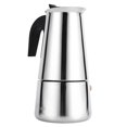 thumbnail image 1 of Mikrokos Cafetière - 100 ml/200 ml/300 ml/450 ML en Acier Inoxydable Moka Pot Cafetière Expresso Cuisinière Utilisation de Bureau(300ml), 1 of 3