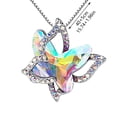 thumbnail image 2 of Jusqu'à 65 % de Rabais sur les Colliers SMihono pour Femmes Collier Papillon en Cristal Multicolore Pendentif de Mode, 2 of 2
