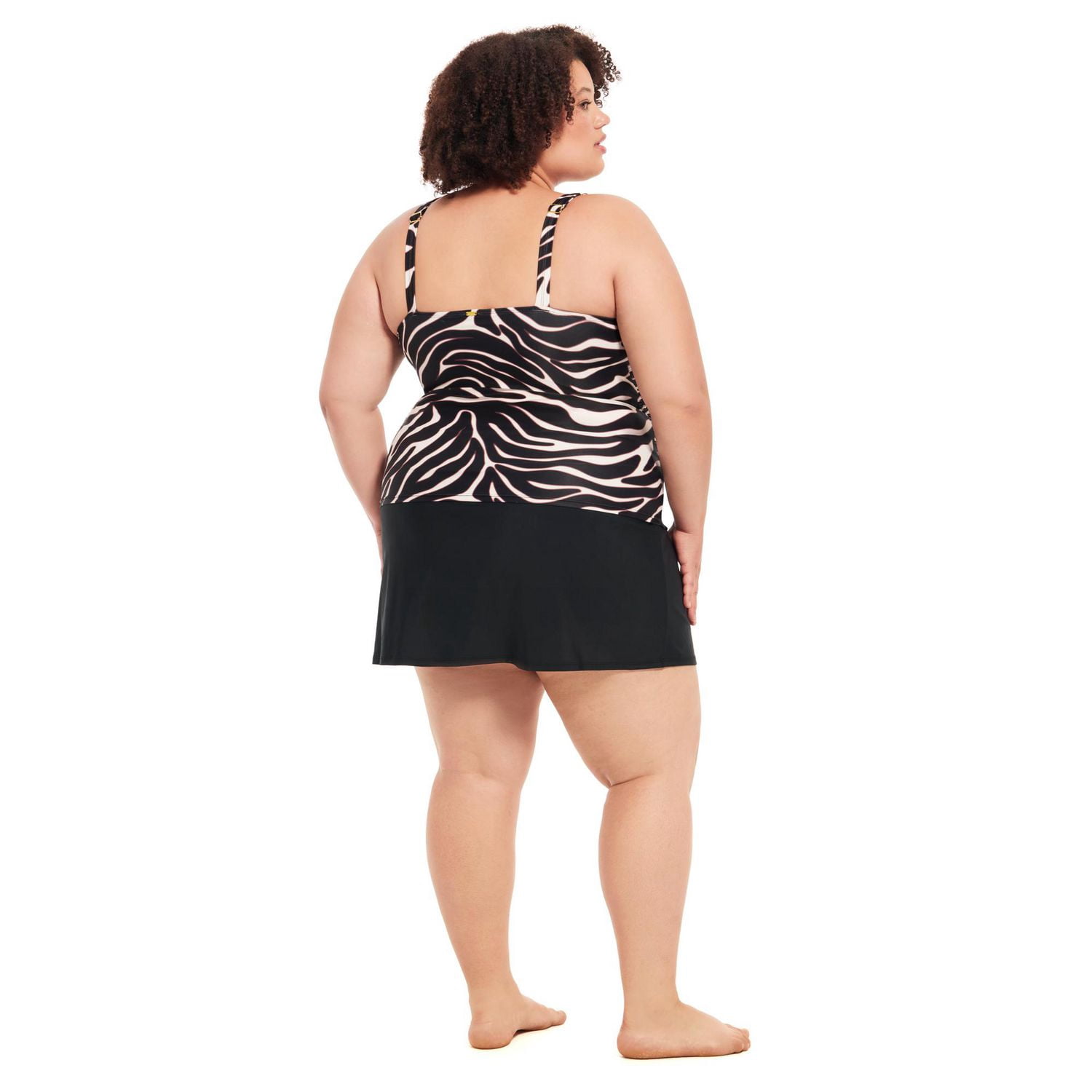Krista Plus tankini D-Cup Haut de maillot bain à encolure en V pour femme
