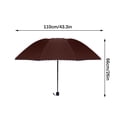 thumbnail image 3 of LSLJS Parapluie Extra Grand à Double Usage Parasol Épaissi Parapluie Pliant, 3 of 6