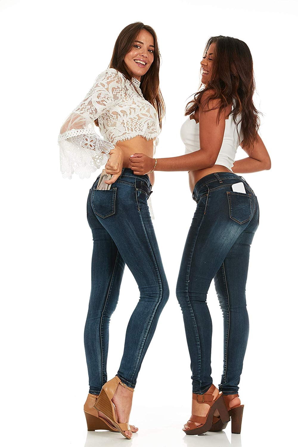COVER GIRL Jeans Skinny pour Femmes Juniors Ou Plus, Denim Foncé, Taille 9