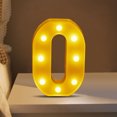 thumbnail image 4 of TopLLC Christmas Decor LED Letter Lights Sign Light Up For Home Party Wedding Decoration Light Up Letters Alphabet Letter Sign Battery Powered For Christmas Birthday Party Decoration warning light, 4 of 5