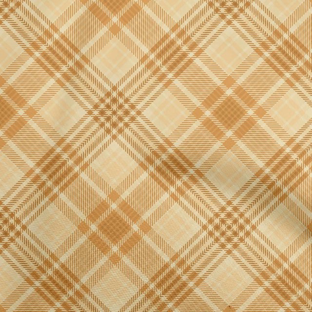 oneOone Velvet Gamboge Yellow Fabric Check Sewing Craft Projects Fabric Prints By Yard 58 Inch Wide