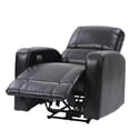 thumbnail image 4 of CorLiving Ophelia PU Fabric Upholstered Indoor Power Recliner Chair with Cup Holder and USB Port, 4 of 9
