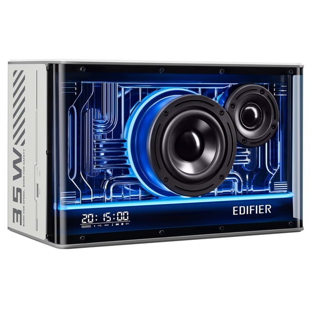 Edifier QD35 Haut-Parleur Portable Bluetooth, Audio Haute Résolution et Audio Haute Résolution Sans Fil Certifié, Noir, (Neuf)