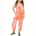 thumbnail image 1 of RXIRUCGD Girls Casual Jumpsuits Sleeveless Summer Rompers Long Pants With Pockets For 5-14 Years( Multicolor, Size:9-10 Years ), 1 of 6