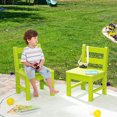 thumbnail image 4 of Gymax 2 PCS Kids Chairs Indoor Outdoor Heavy-Duty All-Weather Children Learning Chair Green, 4 of 8
