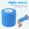 thumbnail image 4 of Bandage Élastique Animal, 12 Pack 4.5M Anti Allergique Protection Rôle Bandage Élastique Animal 2In X 14.8Ft Durable Non Tissé Polyeste Auto-Adhésif Sabot de Vache Réparation Bandage Su, 4 of 8