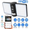 thumbnail image 1 of OSI Smart Wi-Fi Wireless Floodlight Security Camera Indoor-Outdoor 1080P HD, 2-way talk, Smart Motion, App Notification, Alexa & Google Assistant, Super Bright, Built-in Siren, Remote View, 1 of 11