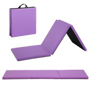 BestMassage Gymnastics Mats Exercise Mat Tumbling Mats for Gymnastics Gymnastics Mats for Home Yoga Mat Exercise Pad Lightweight Gymnastics Panel Mat for Home Gym Mat (Purple, 2x6FT)