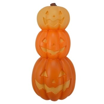24in orange pumpkin stack With C7 LED,Halloween decoration,by way to celebrate