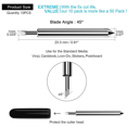 thumbnail image 4 of 200 Pcs Lames de Coupe pour Air/Air 2/Maker Lames à Pointe Fine pour Machines de Coupe, 4 of 7