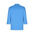thumbnail image 4 of FAIWAD Womens 3/4 Sleeve Tunic Tops Solid Color Round Neck Shirt Soft Lightweight Loose Top with Chest Pockets, 4 of 5