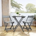 thumbnail image 3 of Holden Grey Three-Piece Square Table Set, 3 of 9