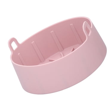Panier pour Friteuse, Casserole en Silicone Réutilisable Compatible Lave-Vaisselle Antiadhésive pour Restaurant pour Maison pour Cuisine 16 cm Rose