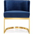 thumbnail image 3 of Meridian Furniture Gianna Navy Velvet Dining Chair, 3 of 5