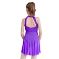 thumbnail image 2 of Runhomal Robe de Danse Ballet Sans Manches pour Filles Enfants, Robe de Patinage Artistique, Justaucorps de Gymnastique, Ballerine, Violet 10, 2 of 6