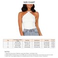 thumbnail image 1 of Haut à Col Licou pour Femmes, Haut Sans Manches à Col Licou pour Femmes Dos Nu Design Été à la Mode pour Bureau pour Quotidien pour Rendez-Vous Blanc P, 1 of 5