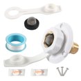 thumbnail image 3 of Shengyu RV City Water Inlet Connection Built In Brass Check Valves Rv Rv Accessories Convenient H Elbow White, 3 of 6