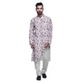 thumbnail image 1 of Atasi Designer Kurta Set For Boys Printed Long Kurta Pajama Summer Clothing, 1 of 4