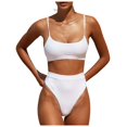 thumbnail image 1 of 2025 Womens High Waisted Swimsuits Womens Swimsuits Plus Size Two Piece Bottom Padded Bathing Suits Mesh Swimsuit Top Bikini Sets Top Two Beach Rompers for Teen S Piece, 1 of 5