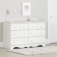 thumbnail image 1 of South Shore Summer Breeze 6-Drawer Dresser for Child, in White Pine, 1 of 14