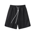 thumbnail image 1 of AherBiu Plus Size Mens Athletic Shorts Drawstring Quick Drying Performance Tech Loose Fitted Shorts Gym Workout Running Shorts, 1 of 3